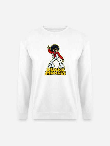 Funky Monkey - Unisex Pullover - Weiß