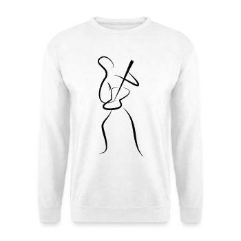 guitarist - Unisex Sweatshirt - white - Front