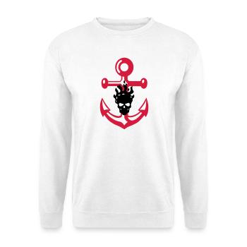 anker_schaedel - Unisex Sweatshirt - white - Front