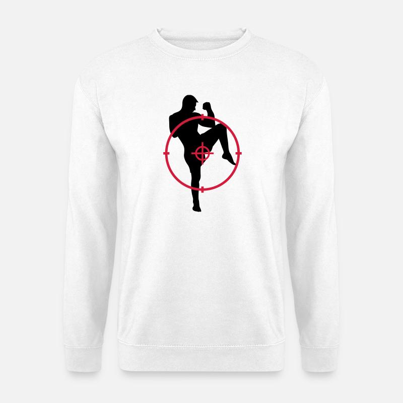Kickboxen / Kickboxing / Kickboxer / Kick Boxing - Unisex Pullover - Weiß