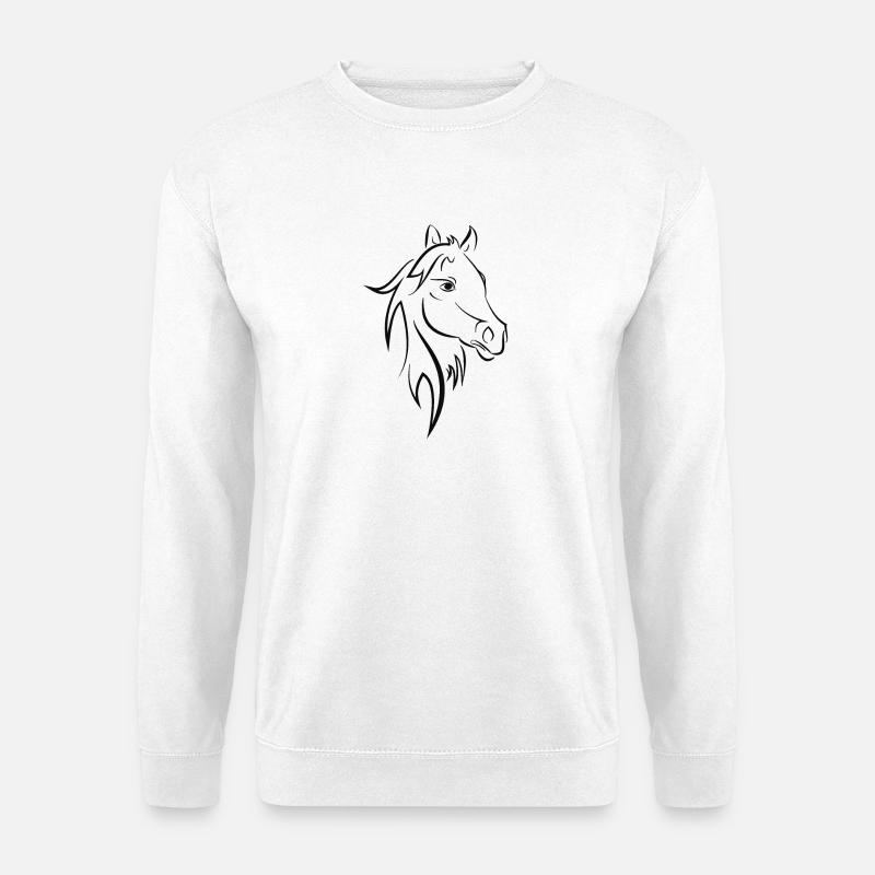 Pferd - Unisex Pullover - Weiß