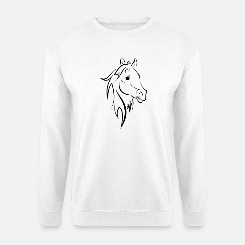 Pferd - Unisex Pullover - Weiß