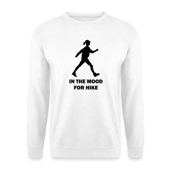 Walking, totally in the mood for walking - Unisex Sweatshirt - white - Front