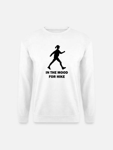 Marcher, totalement d’humeur à marcher - Sweat-shirt Unisexe - blanc