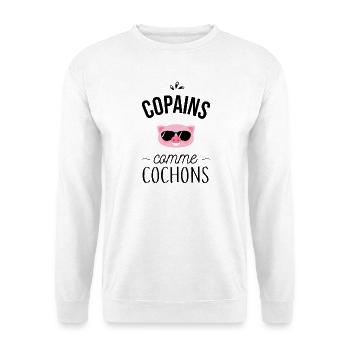 Copains comme cochons - Sweat-shirt Unisexe - blanc - Devant