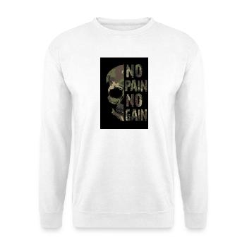 No Pain no Gain - Unisex Sweatshirt - white - Front