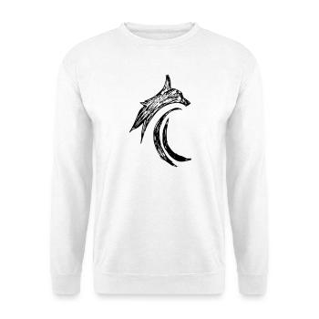 Chat Tribal Lynx Jaguer - Sweat-shirt Unisexe - blanc - Devant