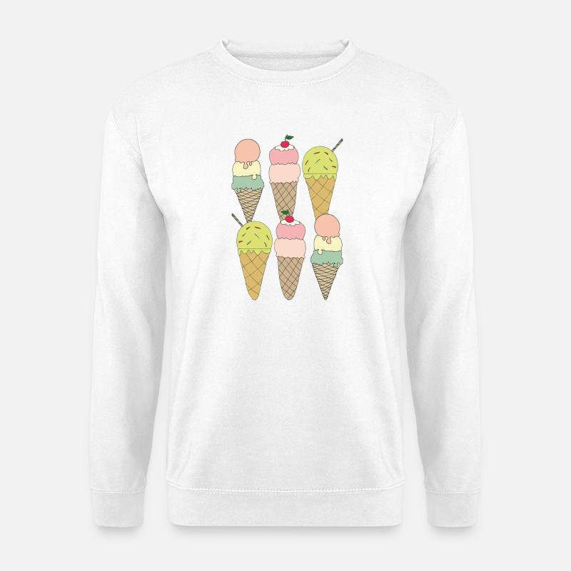 variations de glace 6x - Sweat-shirt Unisexe - blanc