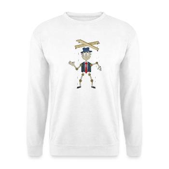 Une marionnette amusante - Sweat-shirt Unisexe - blanc - Devant