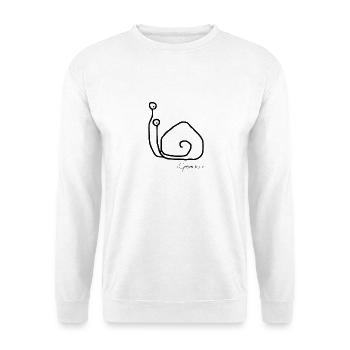 Escargotsolomeeting - Singleescargot - Sweat-shirt Unisexe - blanc - Devant