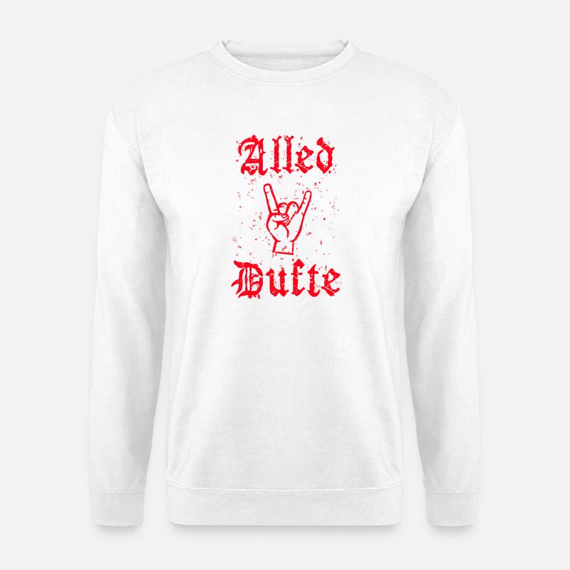 "Alled Dufte" cooler berliner Spruch - Unisex Pullover - Weiß
