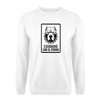 cuidado con el Perro - Unisex Sweatshirt - white - Front