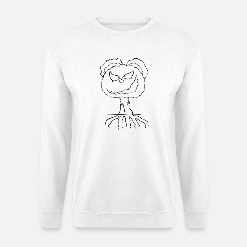 cheeky tree - Unisex Sweatshirt - white
