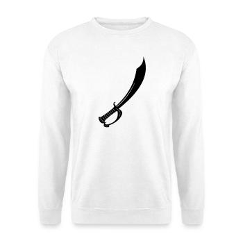 Épée - Sweat-shirt Unisexe - blanc - Devant