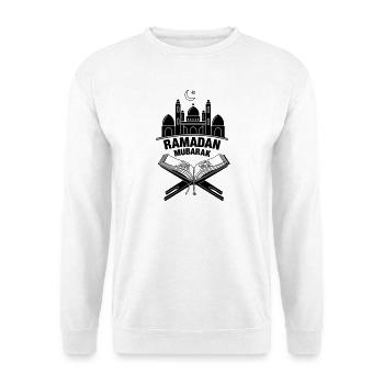 Quran mosque Ramadan Mubarak - Unisex Sweatshirt - white - Front