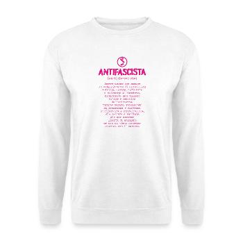 Définition antifasciste - Sweat-shirt Unisexe - blanc - Devant