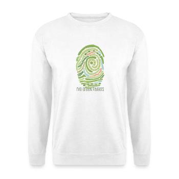 Garden fingerprint - Unisex Sweatshirt - white - Front