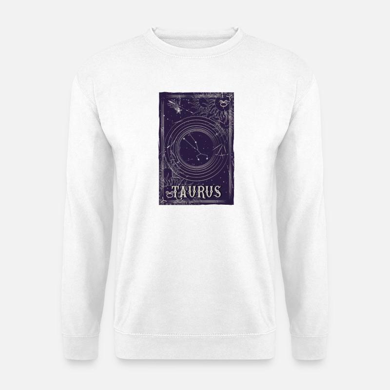Taurus Constellation Orbit Design - Unisex Sweatshirt - white