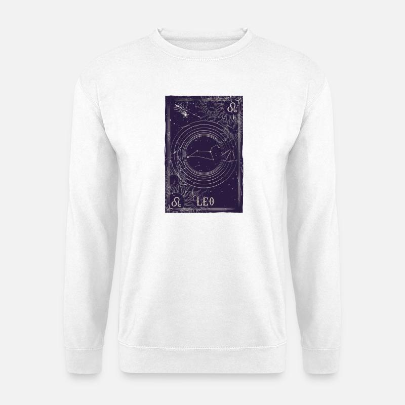 Leo Constellation Night Sky - Unisex Sweatshirt - white