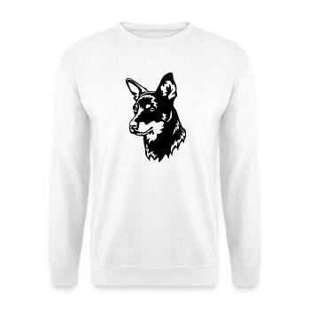 Lancashire Heeler Head - Unisex Sweatshirt - white - Front