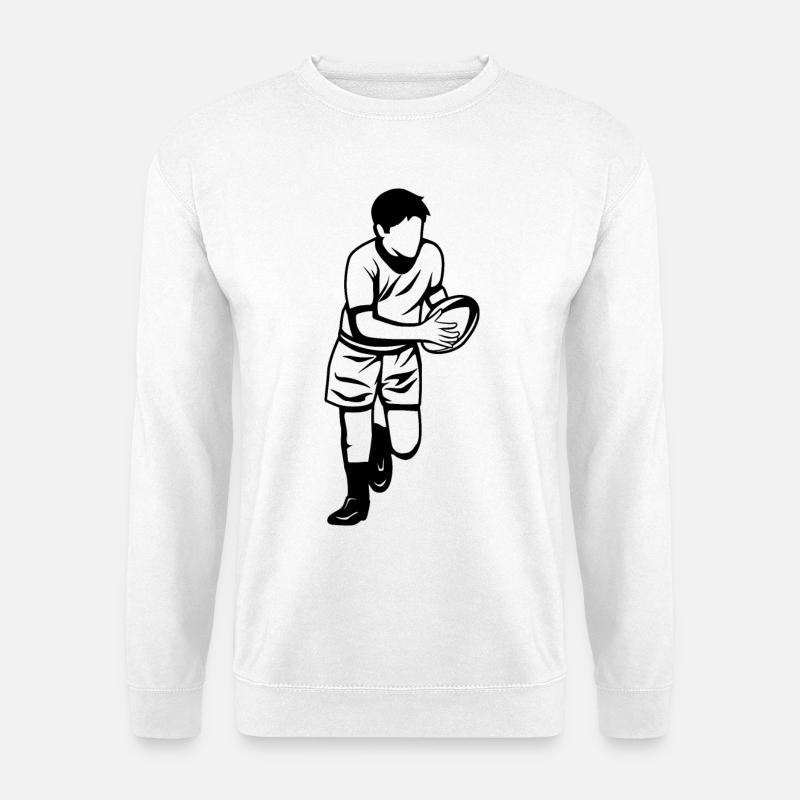 Rugby Junge - Unisex Pullover - Weiß