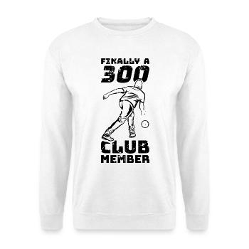 Bowling 300 Punkte - Unisex Pullover - Weiß - Vorne