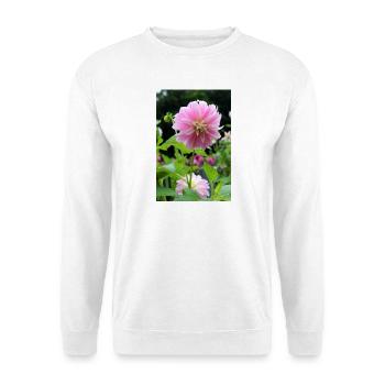 Dahlia Pink Pink Blossom ,Flower - Unisex Sweatshirt - white - Front