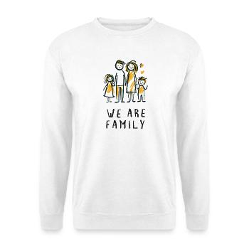 Nous sommes la famille, le père, la mère, les enfants, l’amour - Sweat-shirt Unisexe - blanc - Devant