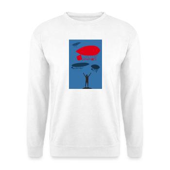 Flug - Unisex Pullover - Weiß - Vorne