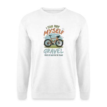 Bicycle Motivational Quote T-Shirt - Unisex Sweatshirt - white - Front
