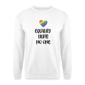 LGBT Pride Month - Equality Hurts No One - Unisex Sweatshirt - white - Front