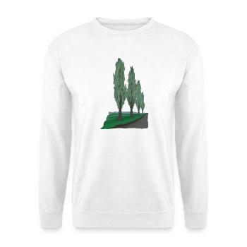 Pappel Allee | poplar - Unisex Pullover - Weiß - Vorne