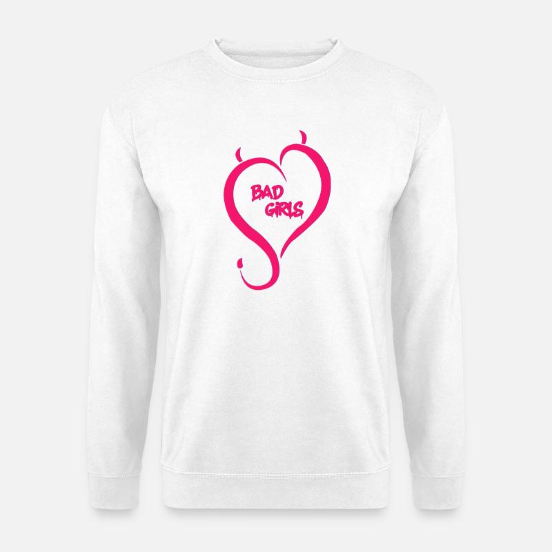Böse Mädchen - Unisex Pullover - Weiß