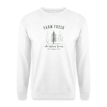 Farm Fresh, Christmas Trees - Unisex Sweatshirt - white - Front