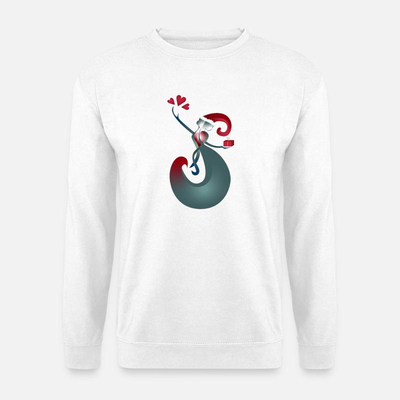 Schenken Empfangen Weihnachten - Unisex Pullover - Weiß