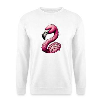 Flamant - Sweat-shirt Unisexe - blanc - Devant