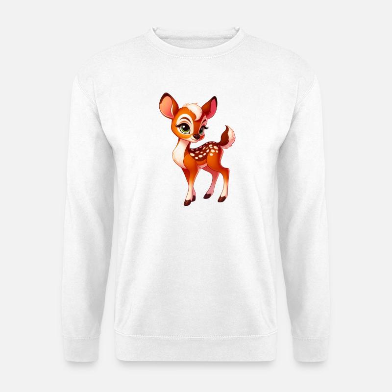 Rehbraun - Unisex Pullover - Weiß