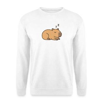 Schlafendes Wasserschwein - Unisex Pullover - Weiß - Vorne