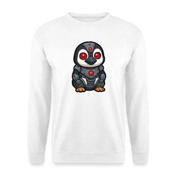 Penguin Robot Cyborg Science-Fi Vision du futur - Sweat-shirt Unisexe - blanc - Devant