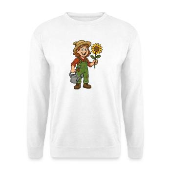 Jardinier - Sweat-shirt Unisexe - blanc - Devant