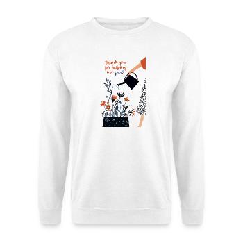 Merci de m’aider à accroître l’appréciation des enseignants - Sweat-shirt Unisexe - blanc - Devant