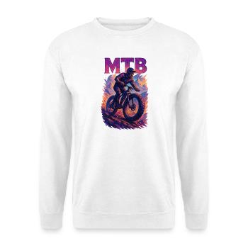MTB Mountainbiking Fatbike cruisen Geschenk - Unisex Pullover - Weiß - Vorne