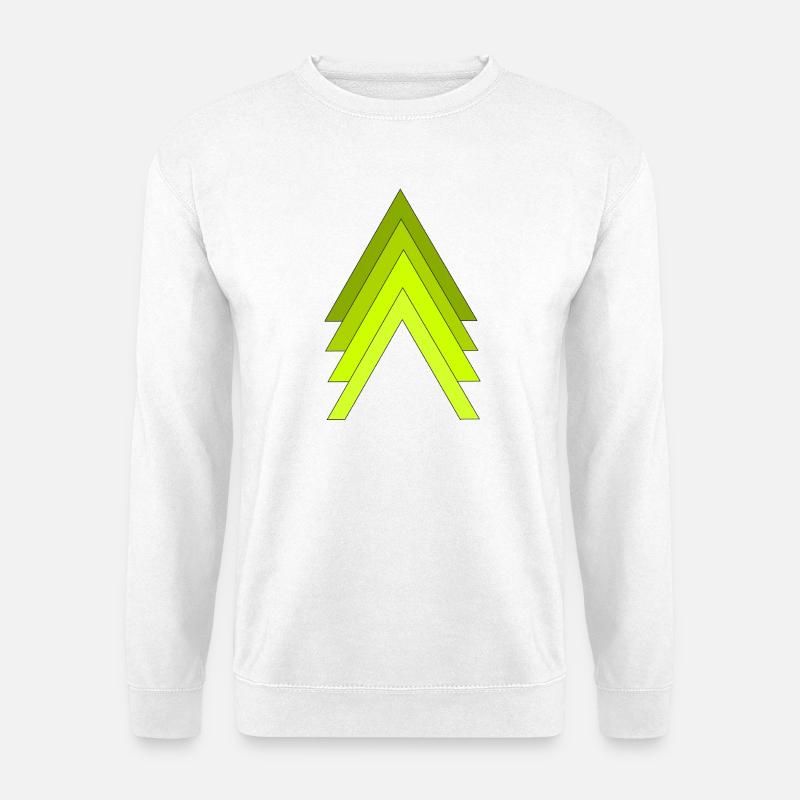 Neongrüne Pfeile - Unisex Pullover - Weiß