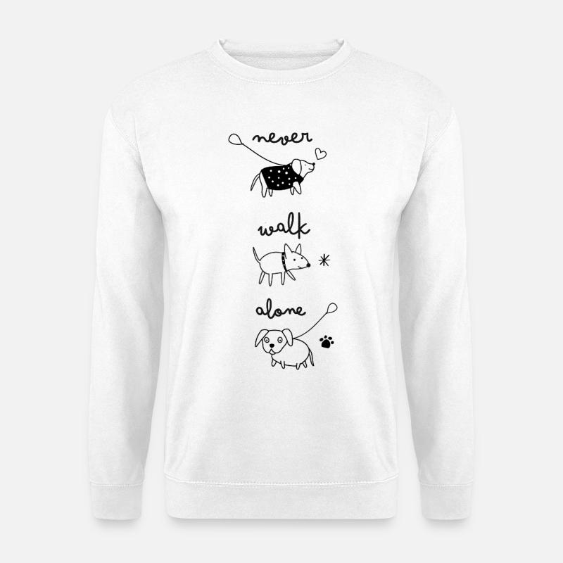 never walk alone - Unisex Sweatshirt - white