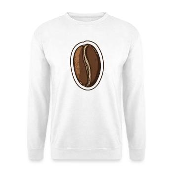 Kaffee - Unisex Pullover - Weiß - Vorne
