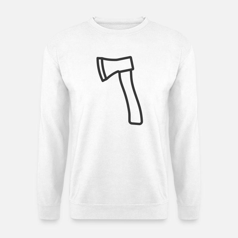 Axt-Symbol - Unisex Pullover - Weiß