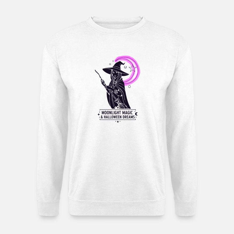 Moonlight Magic & Halloween Dreams - Unisex Sweatshirt - white