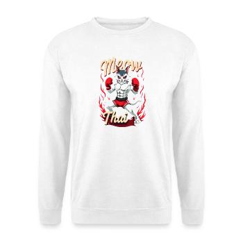 Drôle Muay Thai Boxe Muay Thai - Sweat-shirt Unisexe - blanc - Devant