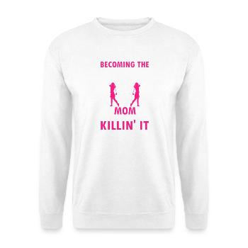 Hottest Golf Mom Ever Funny Pink Confident Sayings - Unisex Pullover - Weiß - Vorne