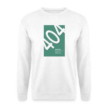 Erreur 404 Motivation introuvable - Sweat-shirt Unisexe - blanc - Devant